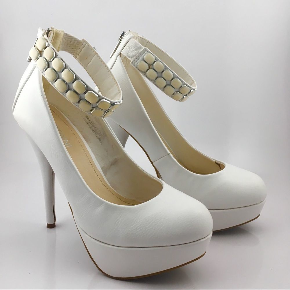 White Bertinni Heels